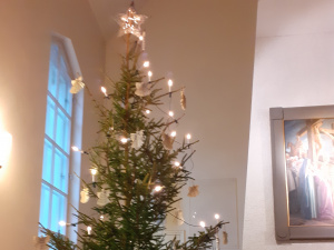Julgran i Virkby kyrka