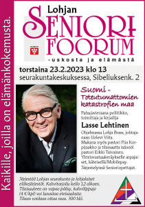 seniorifoorumin mainoksessa Lassi Lehtisen kuva