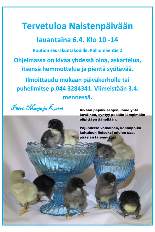 Naistenpäivä Routiolla Naistenpäivä Routiolla