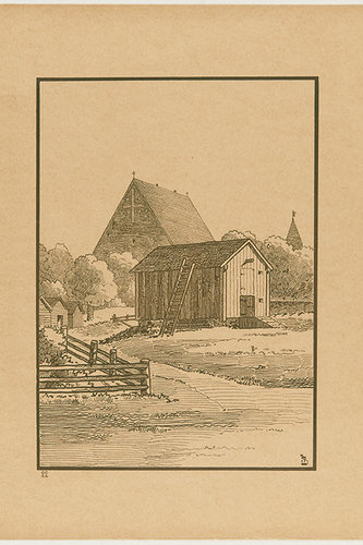 Avaa kuva isommaksi Lohjan Pyhän Laurin kirkko -Schilling V., alkuperäisen kuvan tekijä ; Weilin Yrjö, painaja 1900–1910 -Museovirasto - Musketti