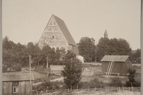 Avaa kuva isommaksi Lohjan Pyhän Laurin kirkko Ståhlberg K. E., kuvaaja 1890–1899 Museovirasto - Musketti
